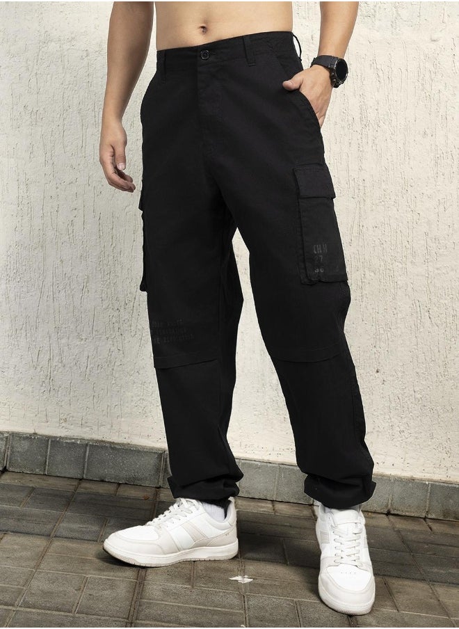 Men Black Trousers