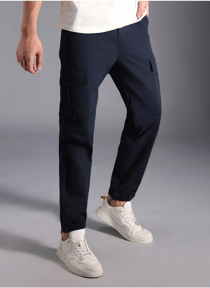 Men Navy Trousers