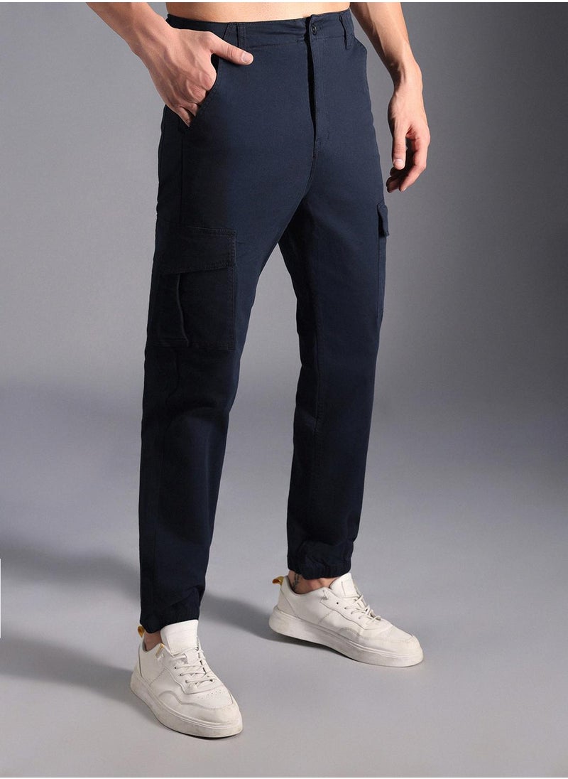 Men Navy Trousers