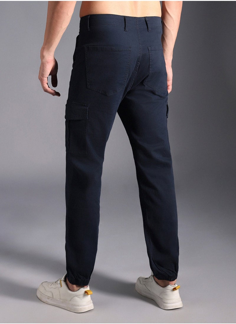 Men Navy Trousers