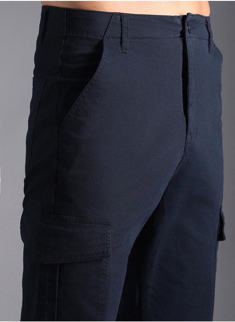 Men Navy Trousers