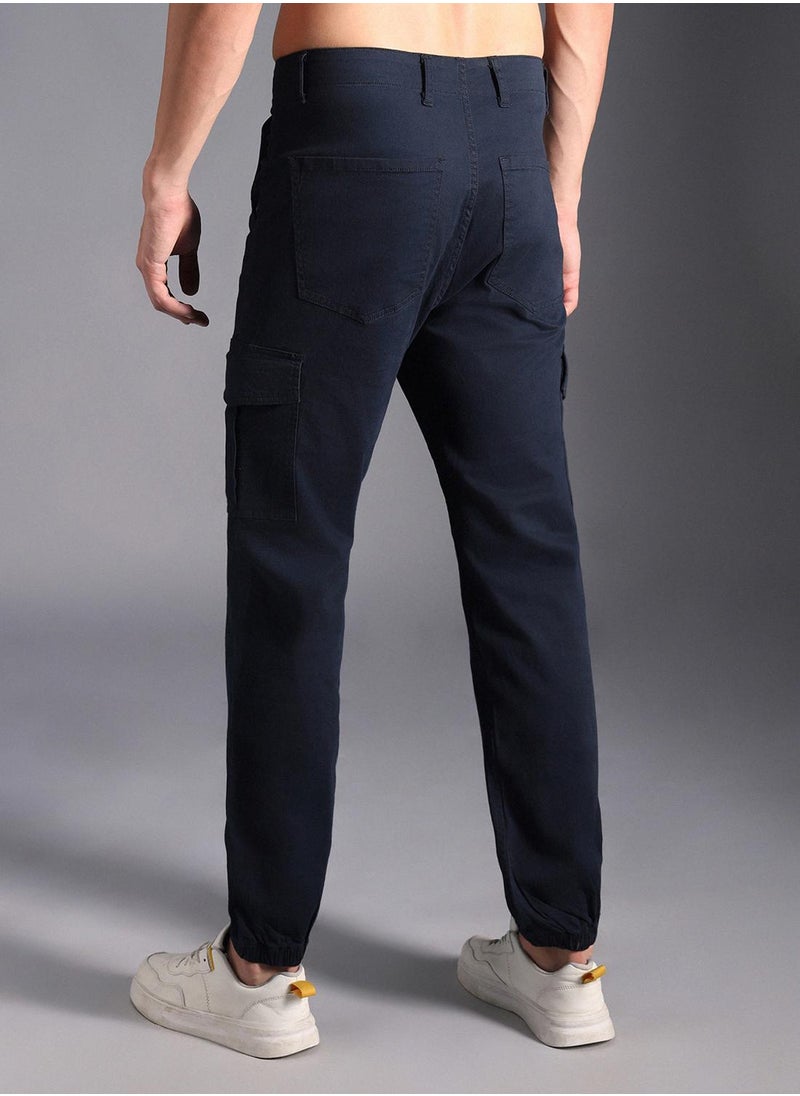 Men Navy Trousers