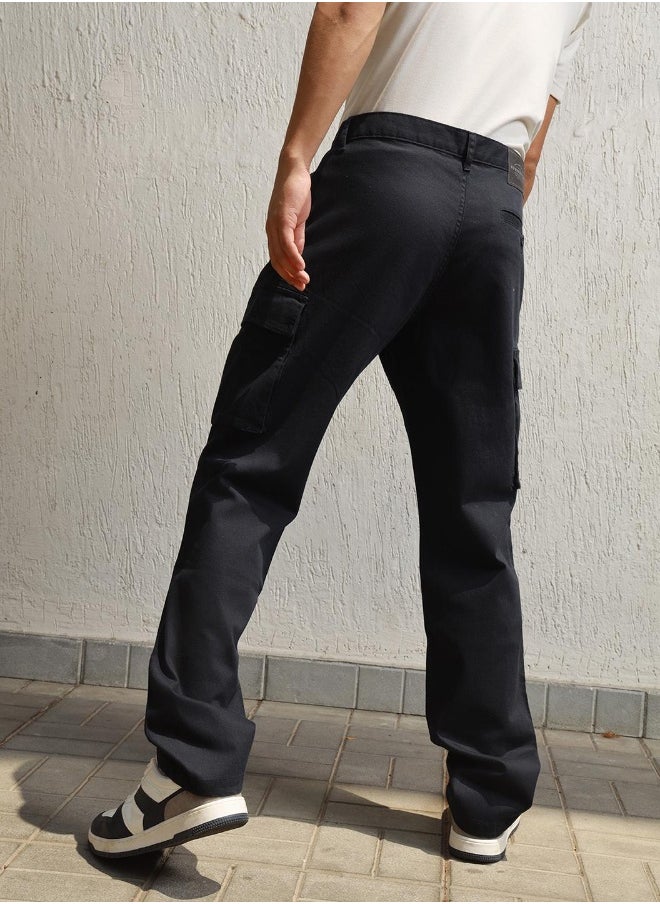 Men Navy Trousers