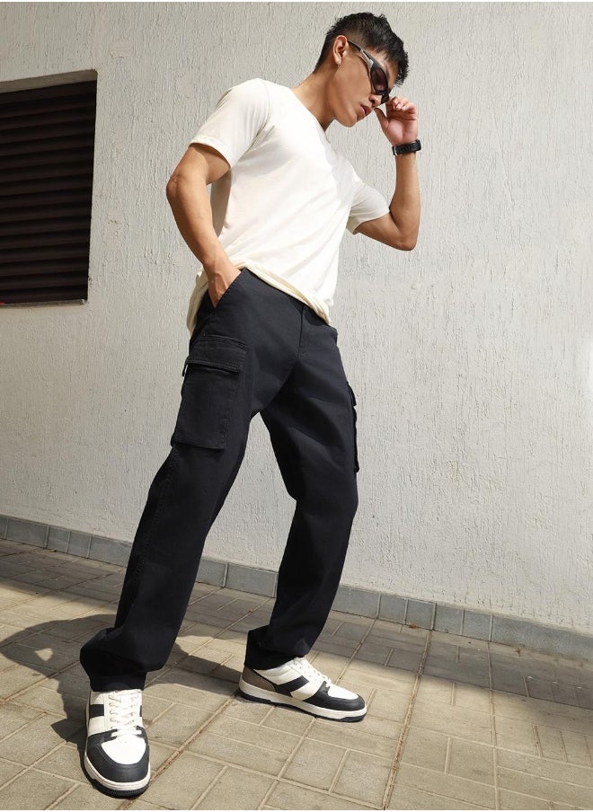 Men Navy Trousers