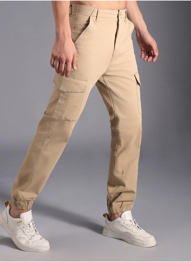 Men Khaki Trousers