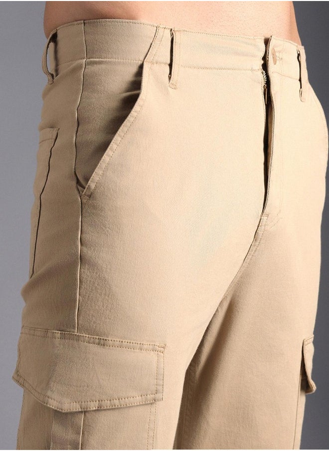 Men Khaki Trousers