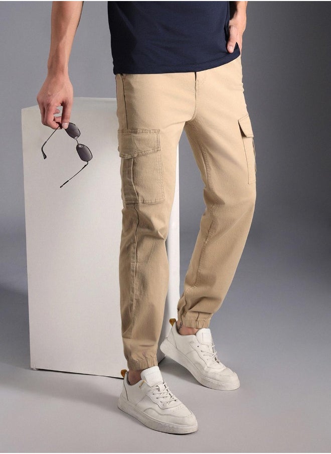 Men Khaki Trousers