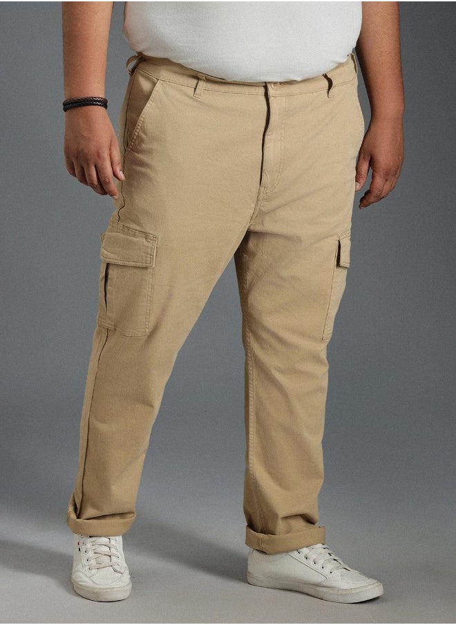 Men Khaki Trousers