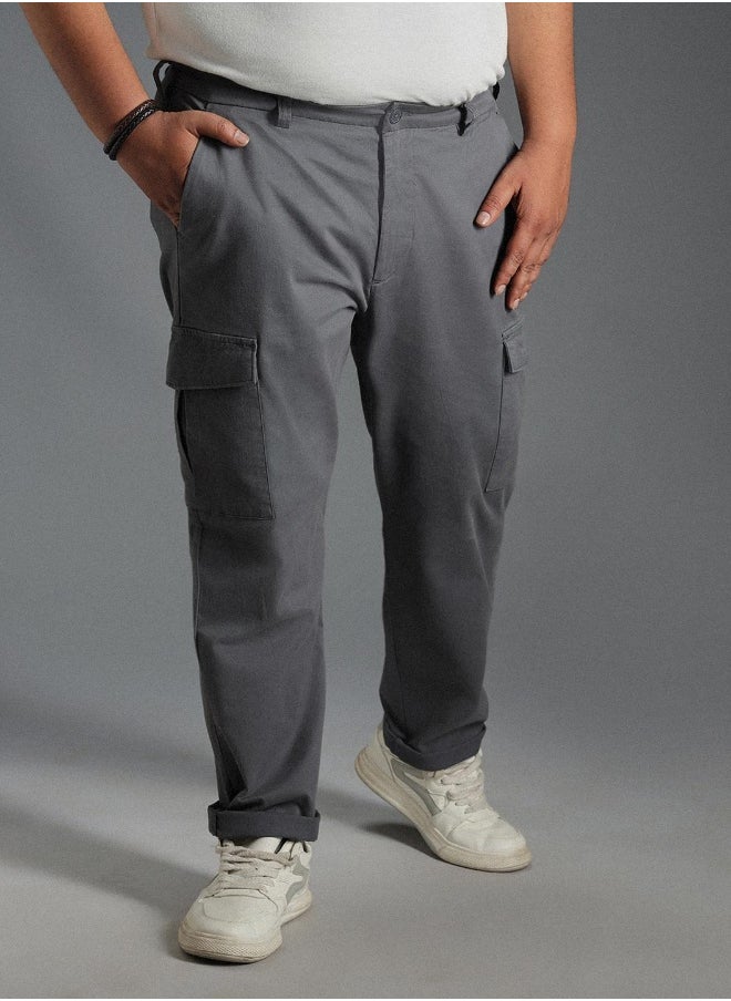 Men Charcoal Trousers