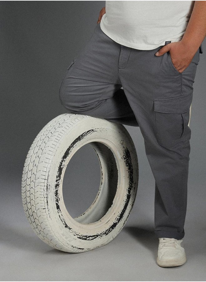 Men Charcoal Trousers