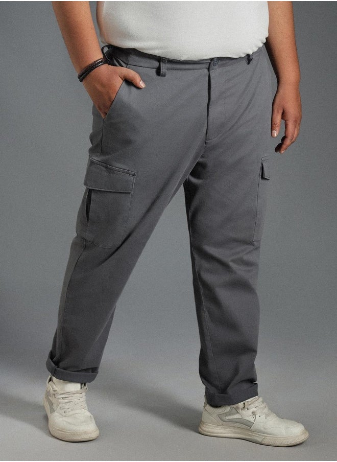 Men Charcoal Trousers