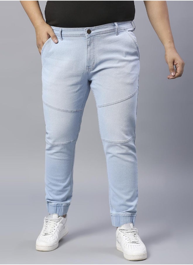 Men Blue Joggers