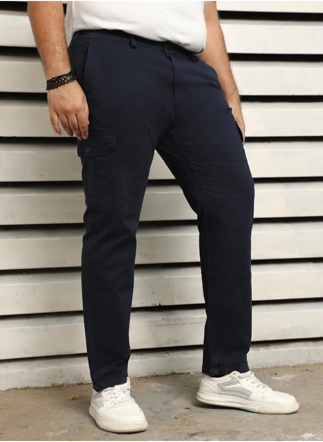 Men Navy Trousers