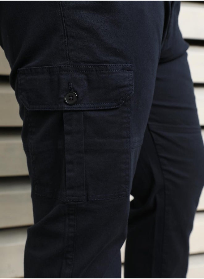 Men Navy Trousers