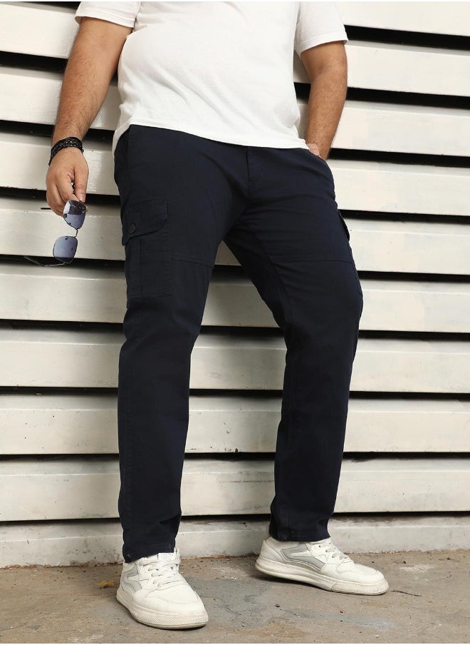 Men Navy Trousers