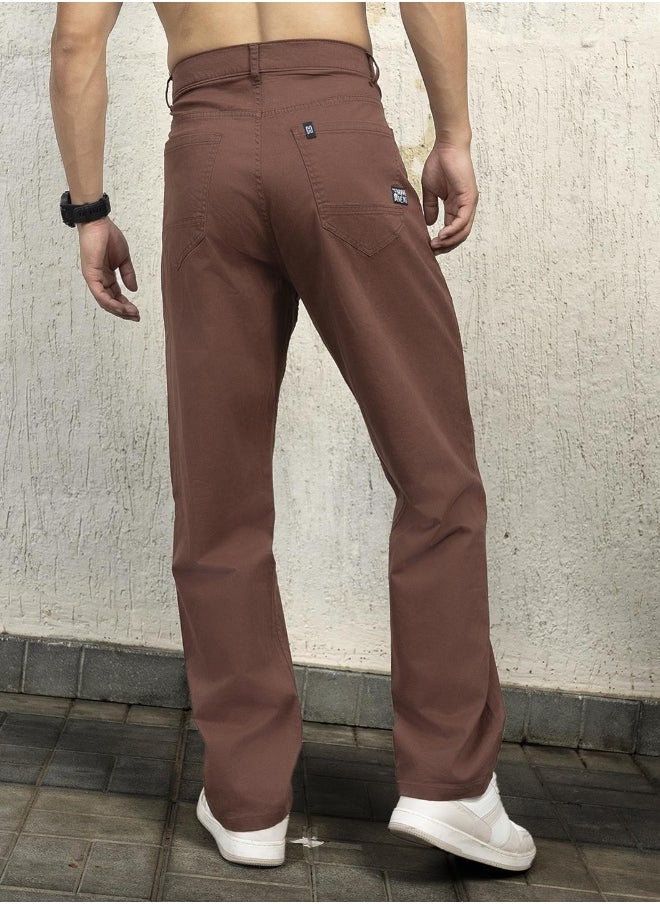 Men Brown Trousers