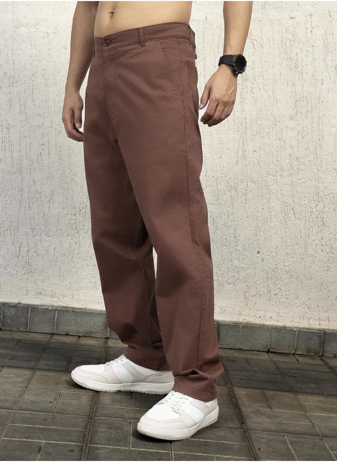 Men Brown Trousers