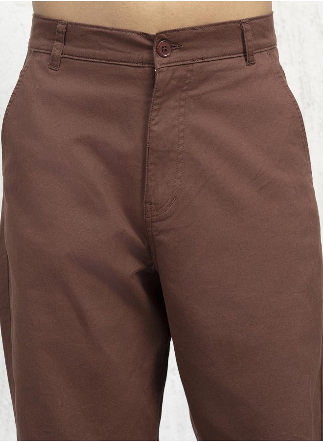 Men Brown Trousers