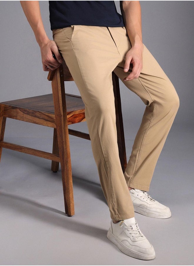 Men Khaki Trousers