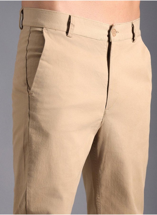 Men Khaki Trousers