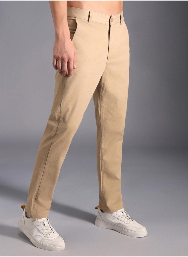 Men Khaki Trousers