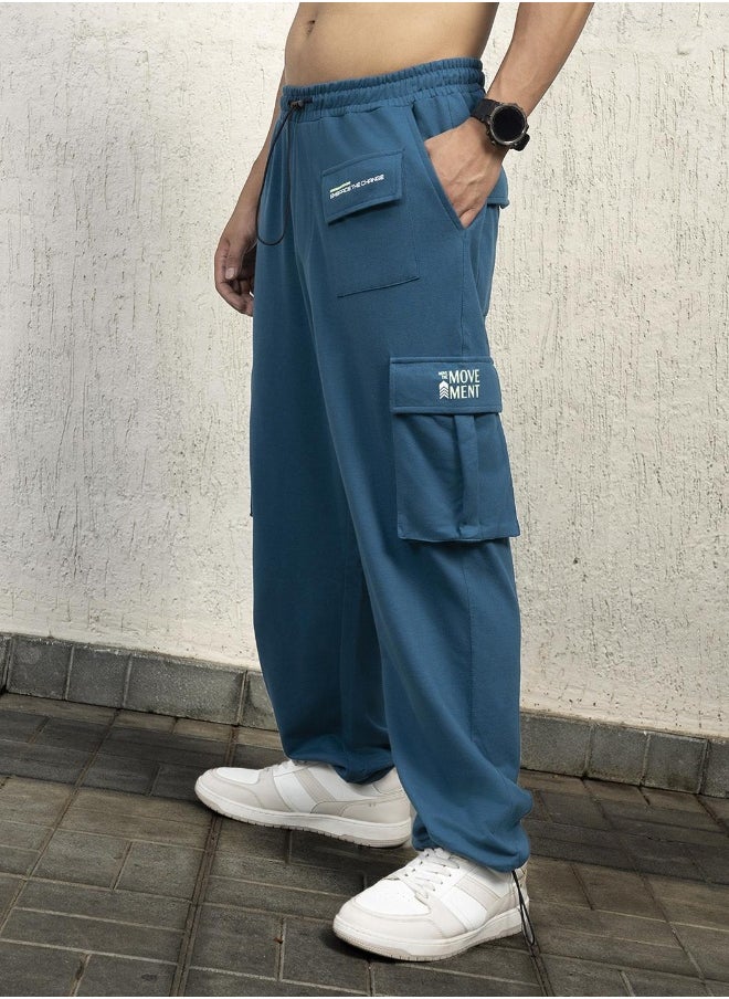 Men Blue Trousers