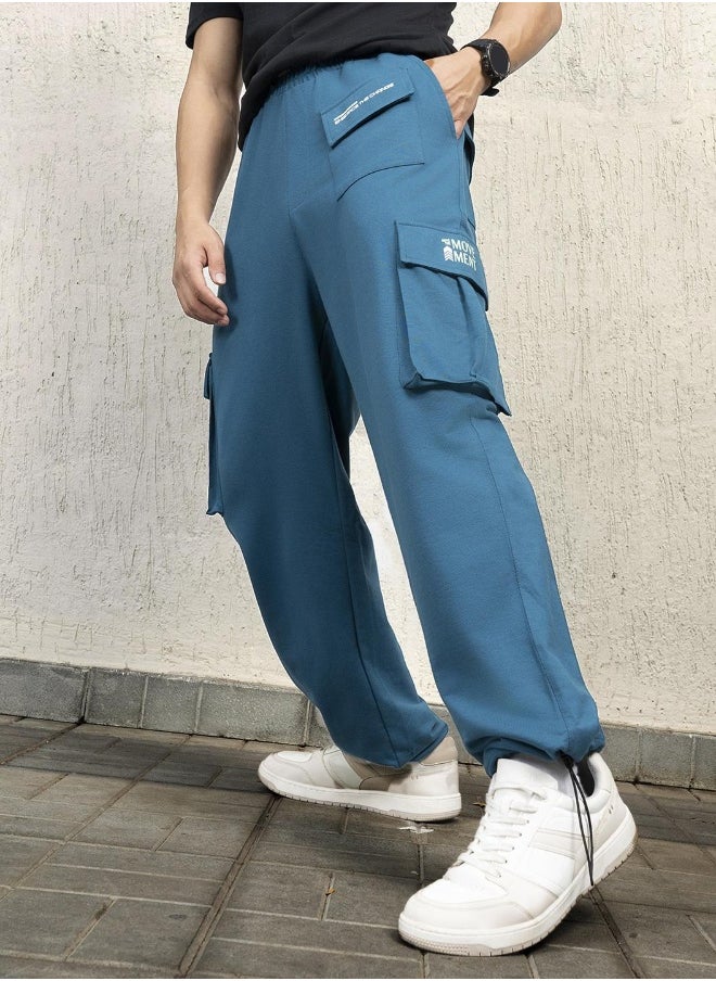 Men Blue Trousers