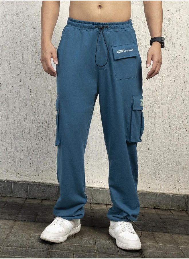 Men Blue Trousers