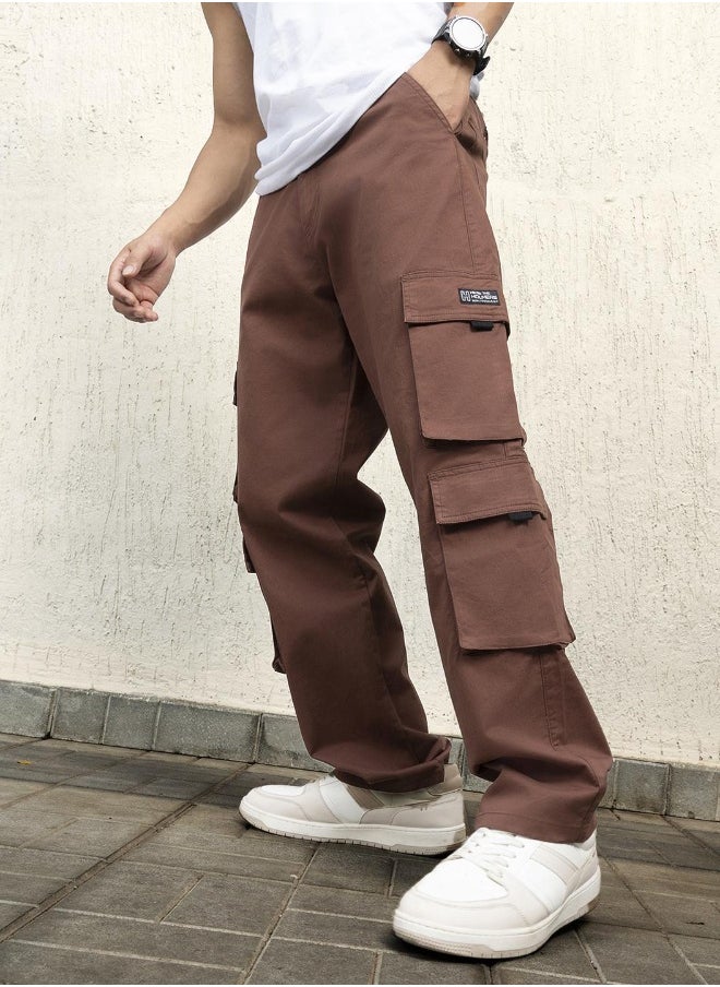 Men Brown Trousers