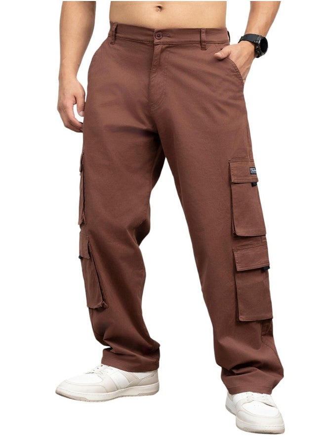 Men Brown Trousers