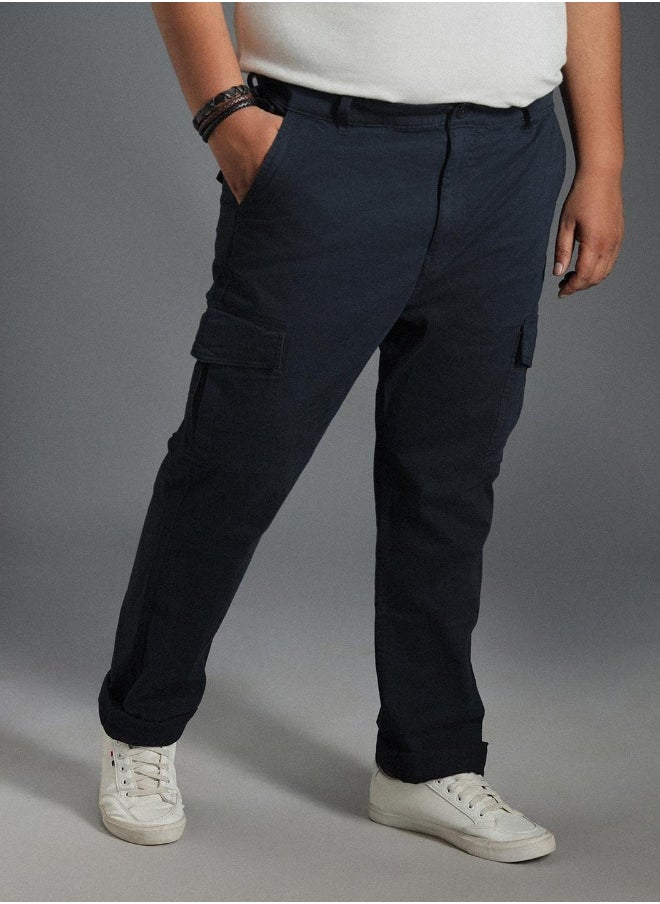 Men Navy Trousers