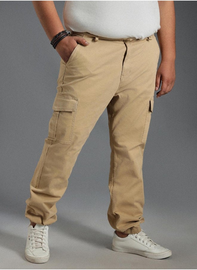 Men Khaki Trousers