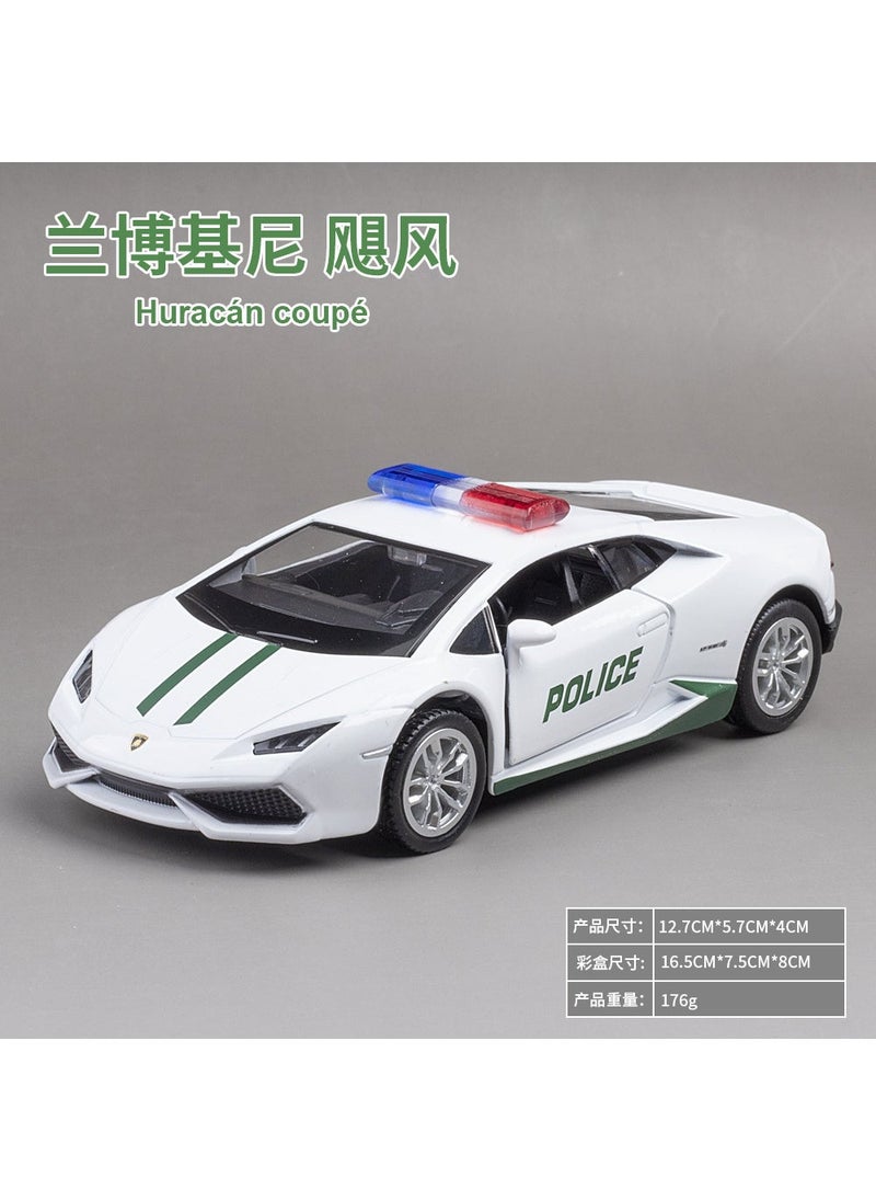 1:36 Scale Mustang Police Alloy Toy Car Hurricane 554996p