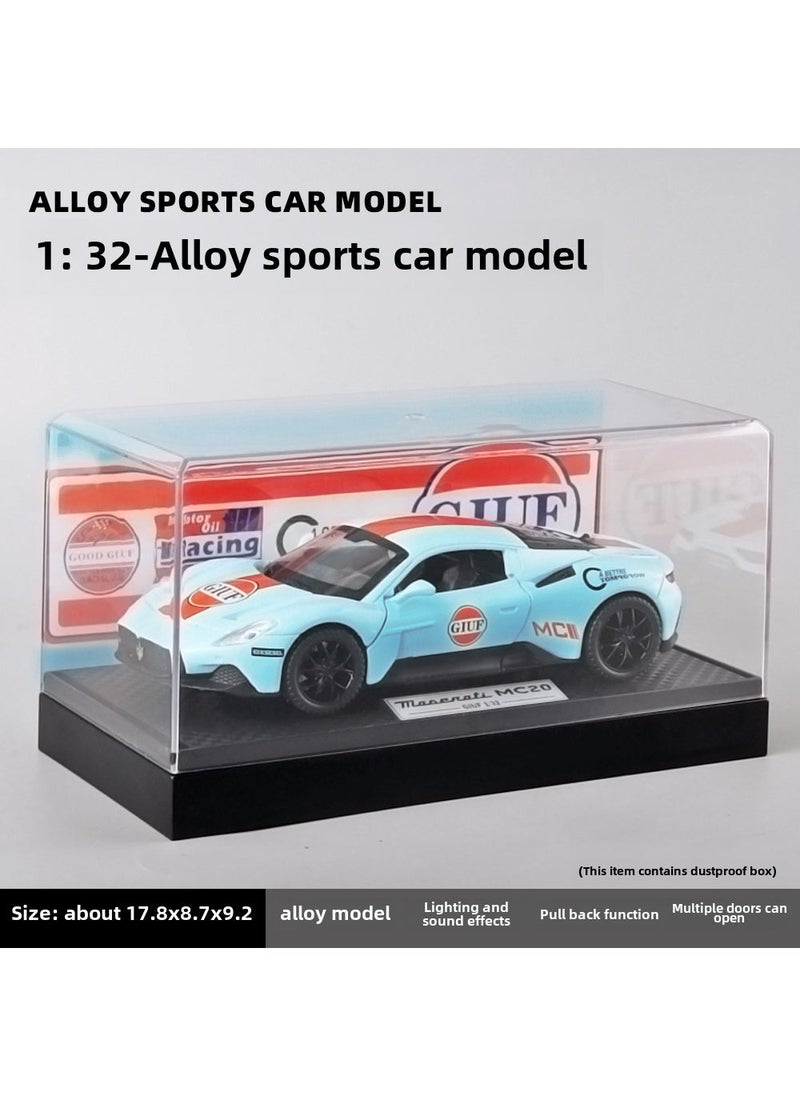 1:32 Alloy Car Model Acrylic Dust Cover E21010-1-1:32 Martha-box-bay version