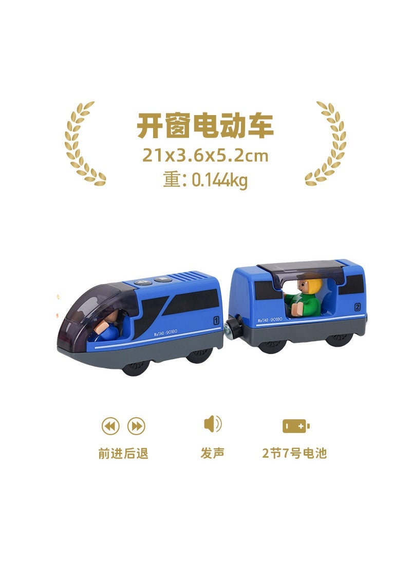 Connectable metal Thomas magnetic alloy electric small locomotive childrens toy gaodeng Carriage Collection Window electric car