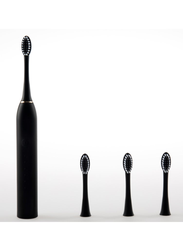 1 x 5 pcs Sonic Electric Toothbrush Couples Smart X3 Black