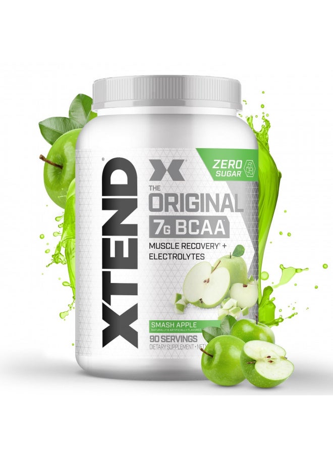 XTEND Original BCAA Powder Smash Apple | Sugar Free Post Workout Muscle Recovery Drink with Amino Acids | 7g BCAAs for Men & Women| 90 Servings