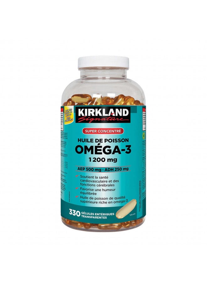 Kirkland Omega-3 Fish Oil 1000mg 300 Softgels