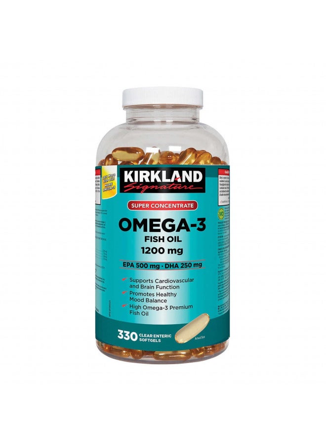 Kirkland Omega-3 Fish Oil 1000mg 300 Softgels