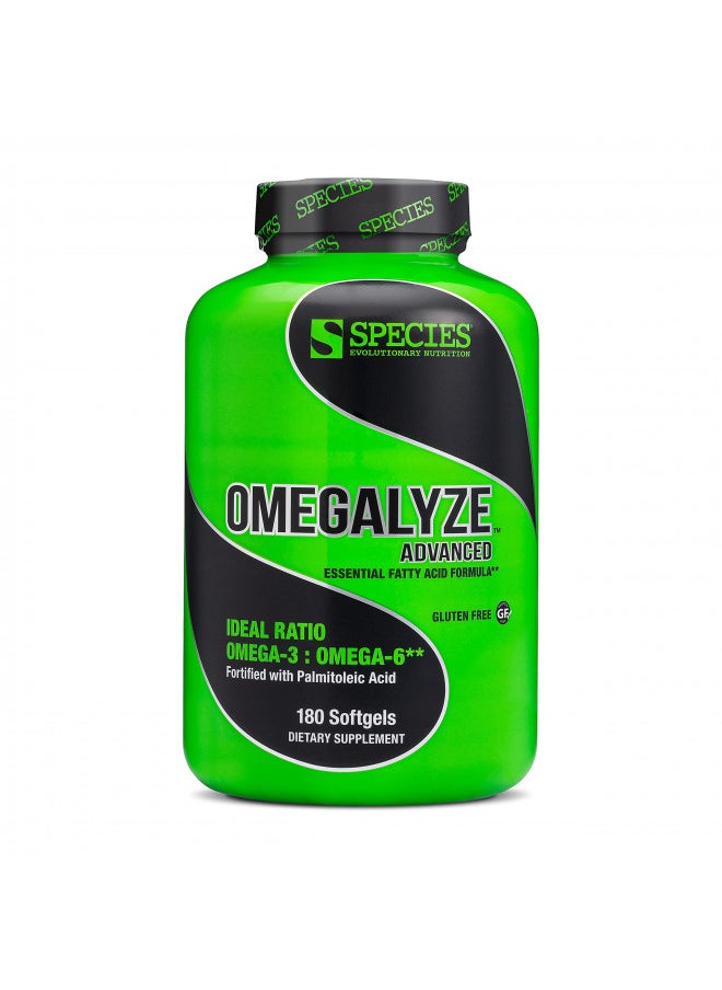 Species Nutrition Omegalyze Support Supplements, Essential Fatty Acid Formula, Supplement to Help Maximize Recovery, Omega 3,6 and 7 Formula,180 Capsules