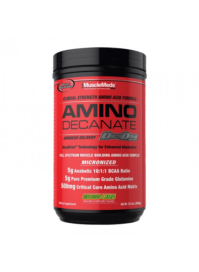 MuscleMeds Amino Decanate, Citrus Lime, 360 Grams