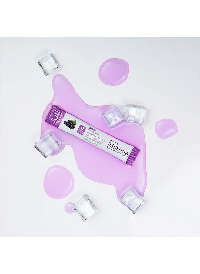Hydrating Electrolyte Powder Grape 20 Count Box No Sugar No Carbs No Calories Keto Glutenfree Nongmo Vegan
