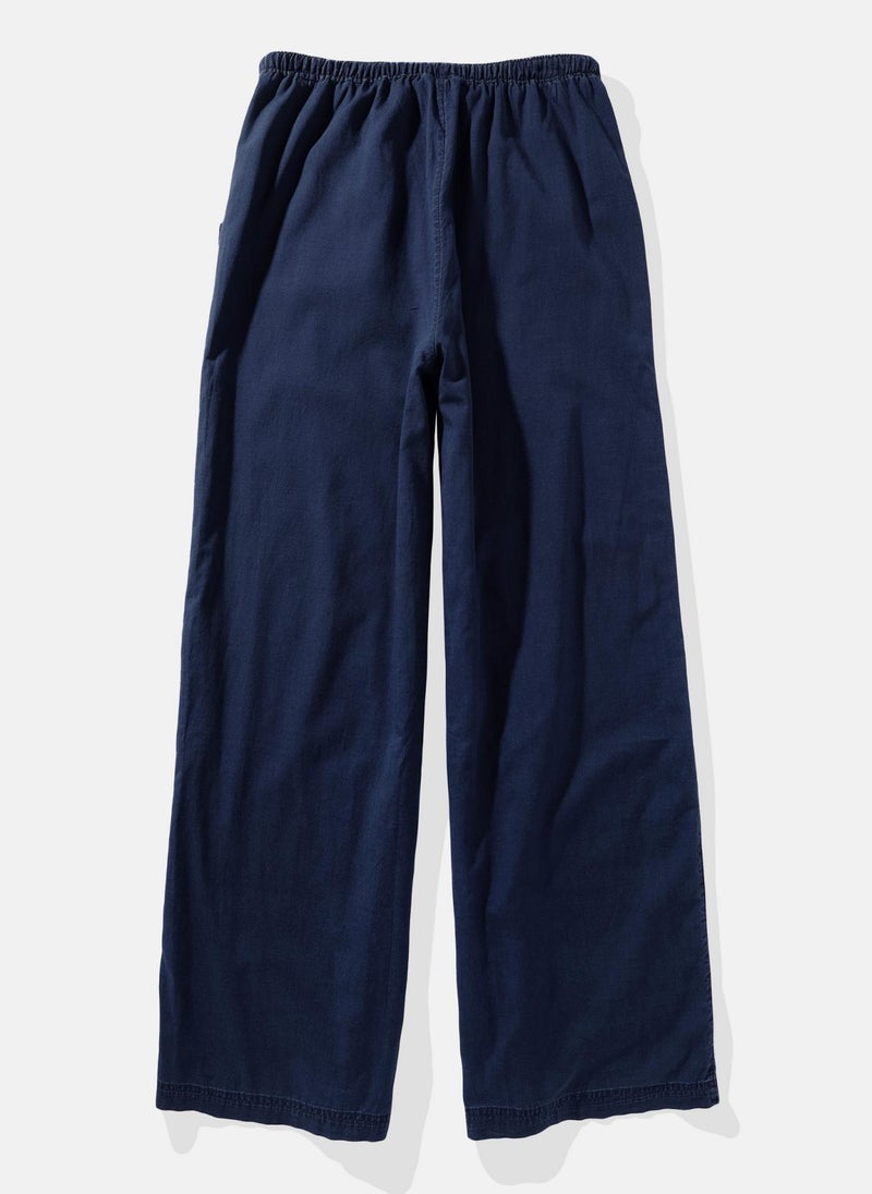 Wide-Leg Drawstring Pant