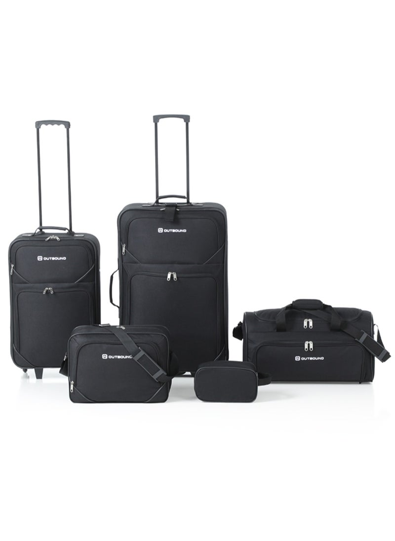 OUTBOUND 5-Piece Soft case  Travel Luggage Set, Includes 26