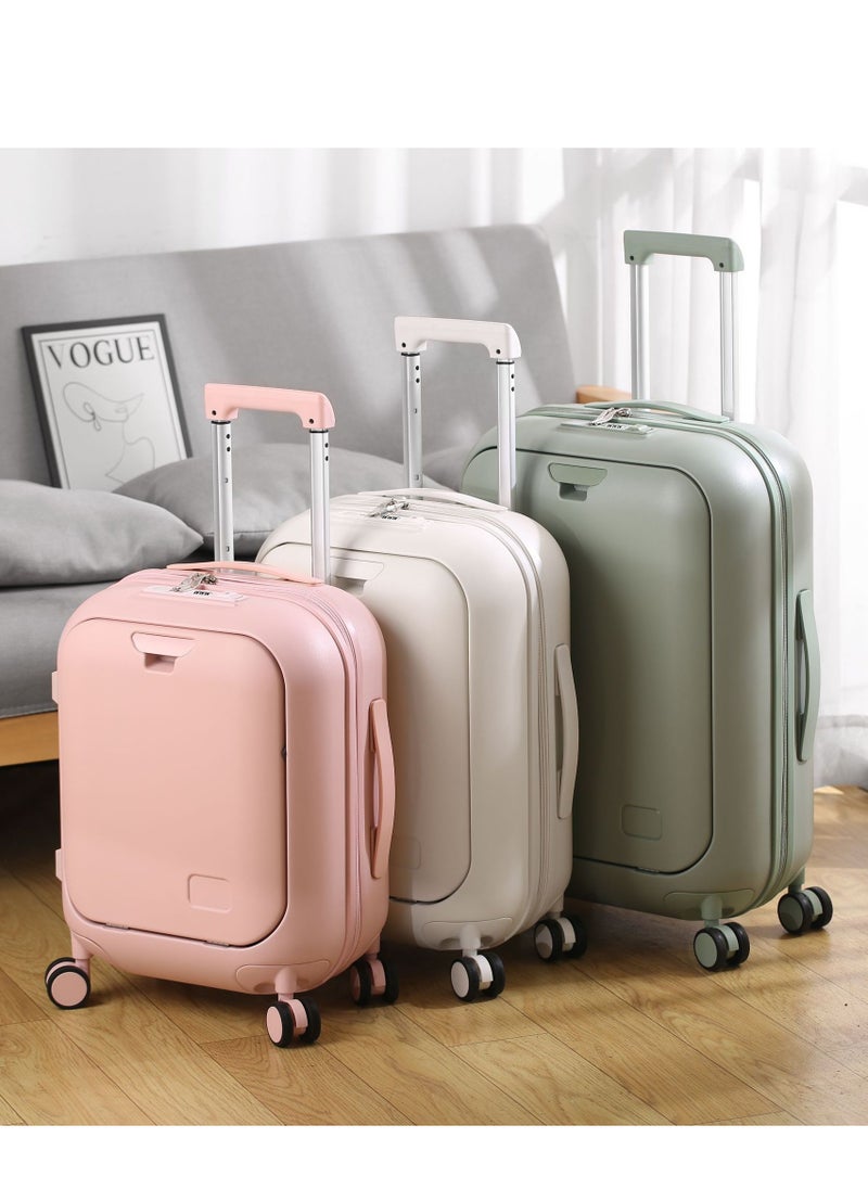 Carry On Luggage - Durable Hardside Suitcases with Front Laptop Pocket, Aluminum Frame, and TSA Lock - Available in 18/20/24