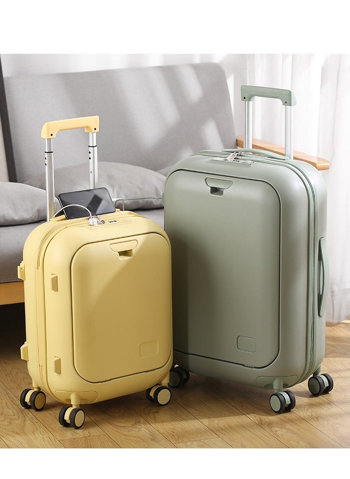 Carry On Luggage - Durable Hardside Suitcases with Front Laptop Pocket, Aluminum Frame, and TSA Lock - Available in 18/20/24