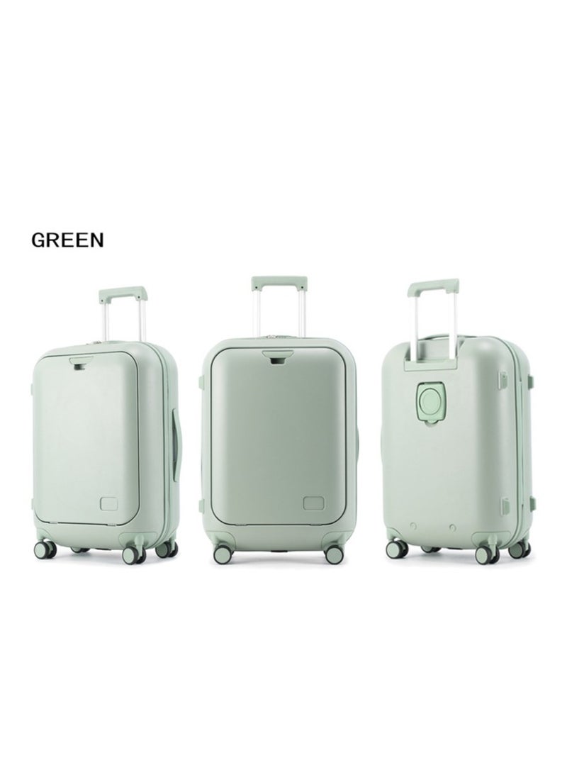 Carry On Luggage - Durable Hardside Suitcases with Front Laptop Pocket, Aluminum Frame, and TSA Lock - Available in 18/20/24