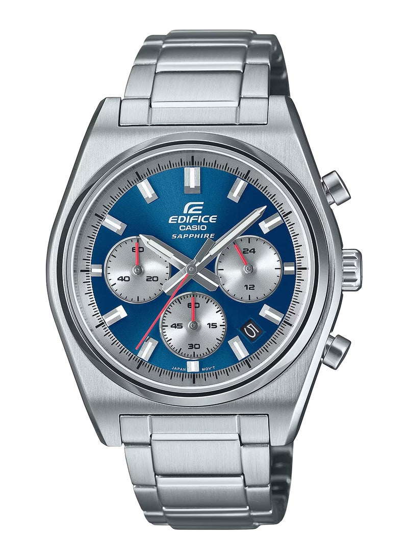 Edifice Chronograph Blue Dial Stainless Steel Men's Watch EFB-730D-2AV