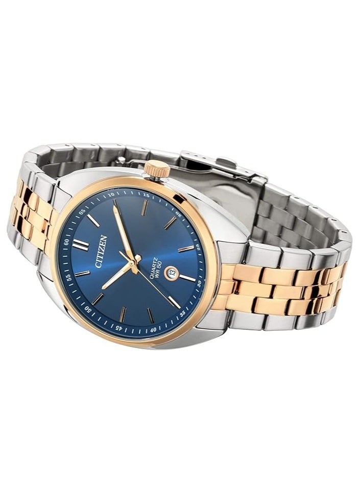 CITIZEN Mens Quartz Watch, Analog Display and Stainless Steel Strap