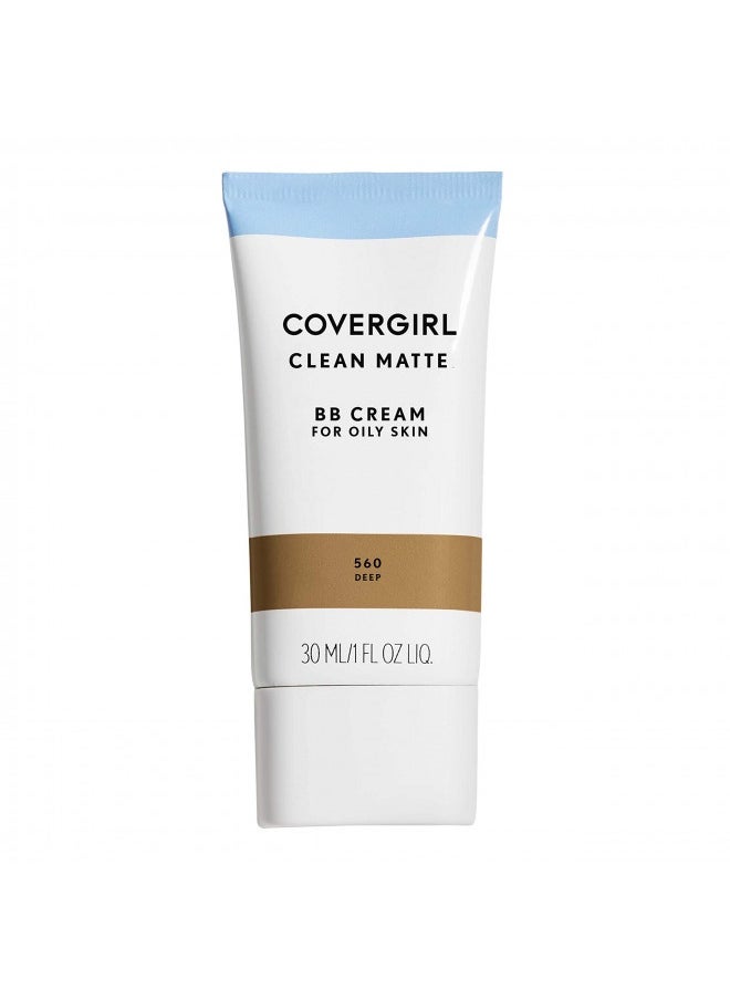 Covergirl Clean Matte Bb Cream Deep 560 For Oily Skin, (Packaging May Vary) - 1 Fl Oz (1 Count)